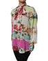 Dolce & Gabbana Multicolor Floral Patchwork Long Sleeves Top